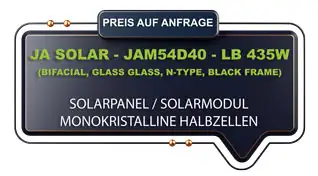 MR-Energy JA Solar JAM54D40-mb 435LB