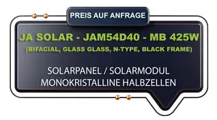 MR-Energy JA Solar JAM54D40-mb 425W